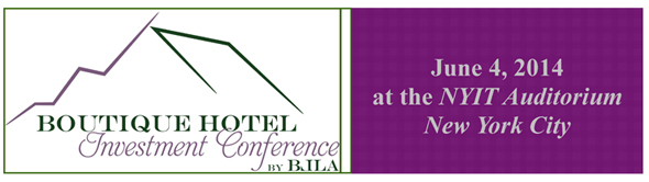 Boutique Hotel Investment Conference June 4 in New York City 