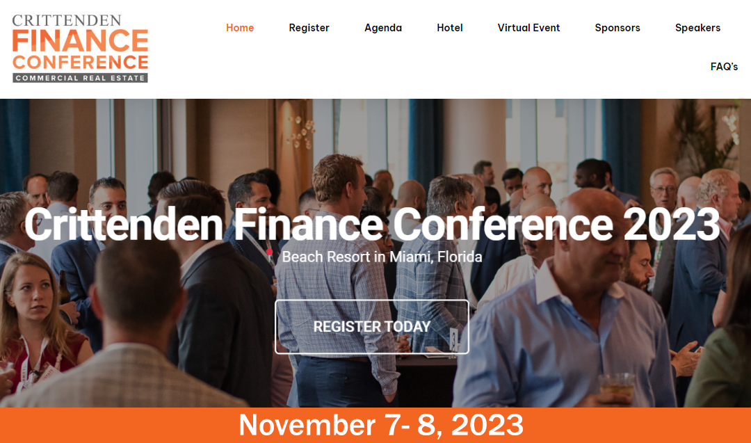 Press Release: Bob Sonnenblick to Moderate at Crittenden Finance Conference Nov 7- 8, 2023