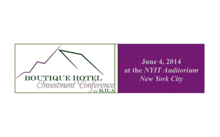 Boutique Hotel Investment Conference June 4 in New York City