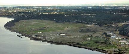 This 2007 photo shows the Chambers Creek Properties site, including Chambers Bay golf course. A developer proposes to build a second course and a resort hotel on the site.