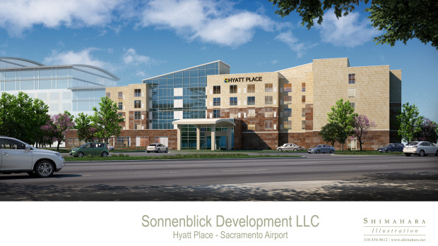 Sonnenblick Hyatt Place Sacramento Airportrendering